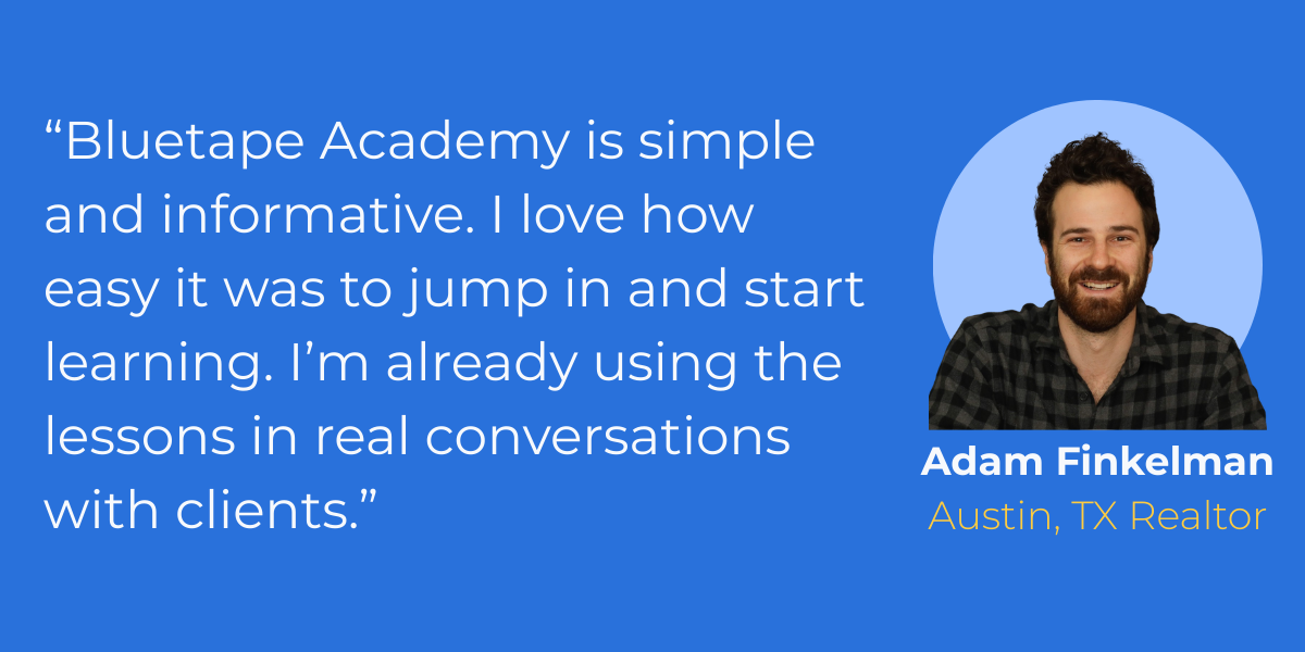Bluetape Academy testimonial
